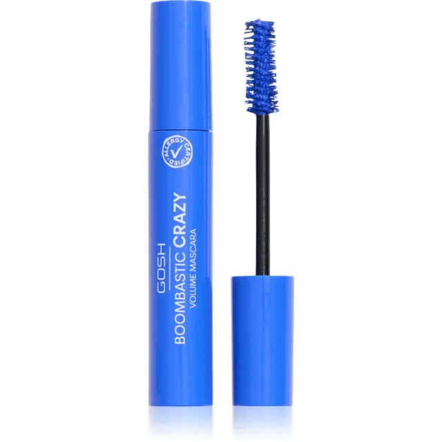 GOSH COPENHAGEN Boombastic Volüümi andev ja koolutav ripsmetušš varjund 002 Crazy Blue 13 ml