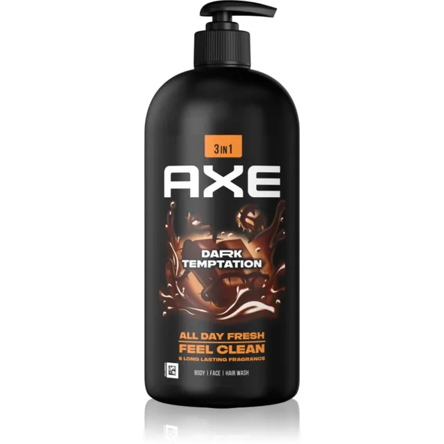Axe Dark Temptation Dušigeel näole, kehale ja juustele 900 ml