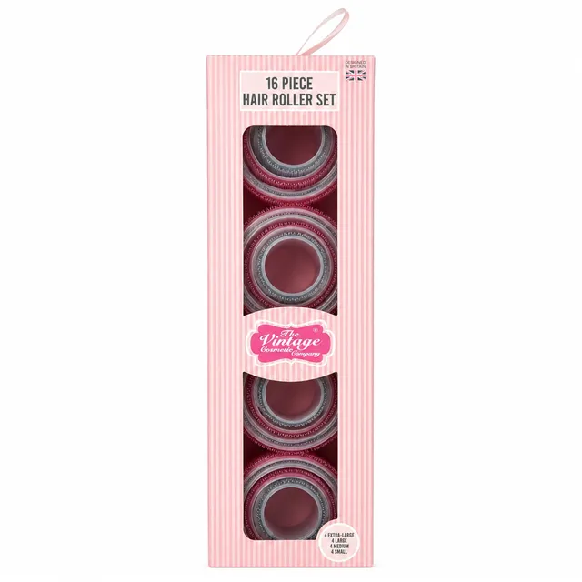 THE VINTAGE COSMETIC 16 Piece Hair Roller Set