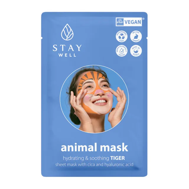 STAY WELL Animal Mask - Tiger