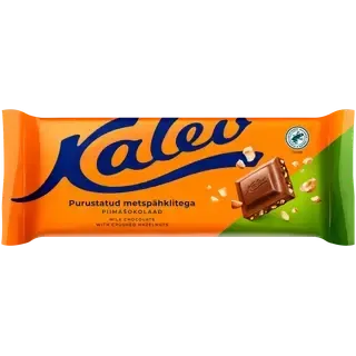 Piimašokolaad purustatud metspähklitega, KALEV, 190 g