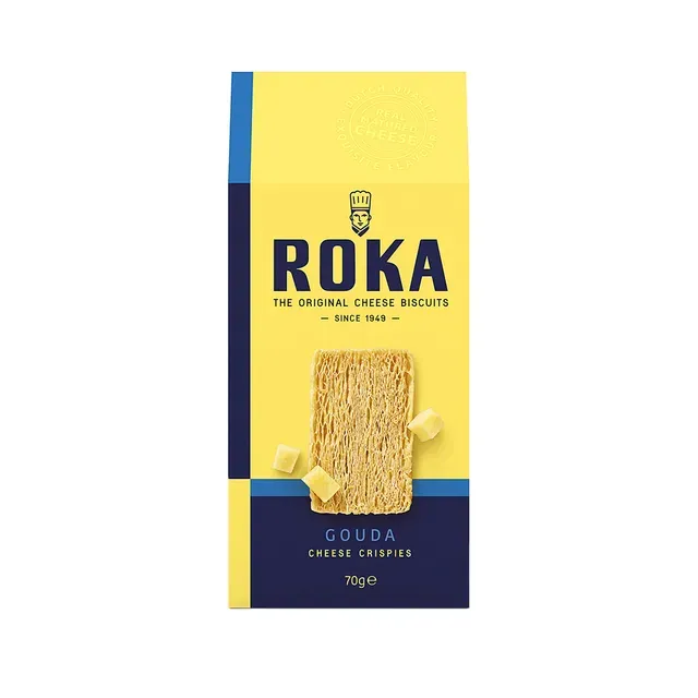 Krõbedad küpsised Gouda juustuga, ROKA, 70 g