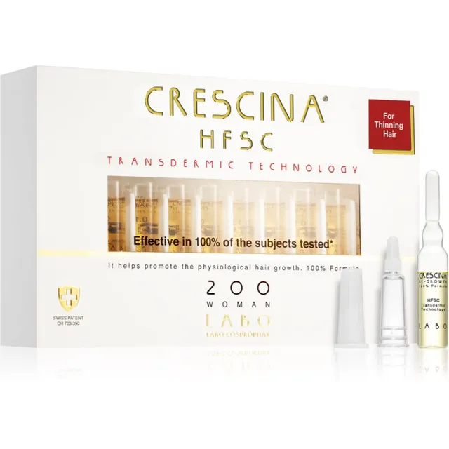 Crescina Transdermic 200 Re-Growth juuksekasvuhooldus naistele 20x3.5 ml