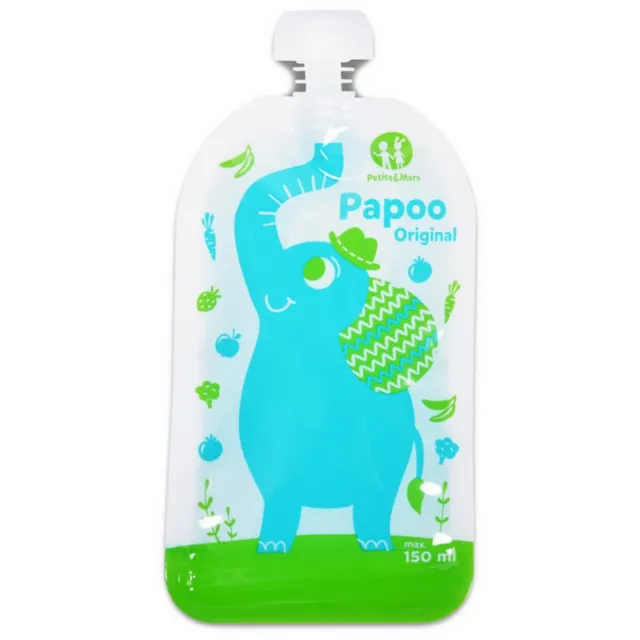 Petite&Mars Papoo toidukott Elephant 6x150 ml