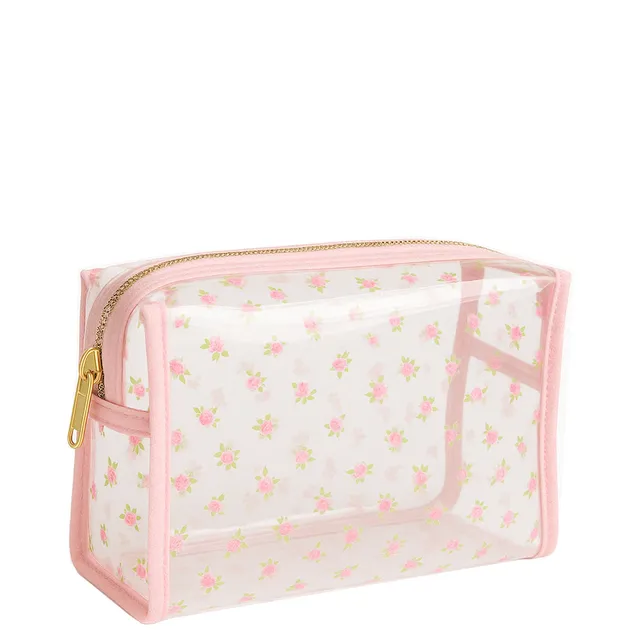 THE VINTAGE COSMETIC Rose Transparent Cosmetic Bag