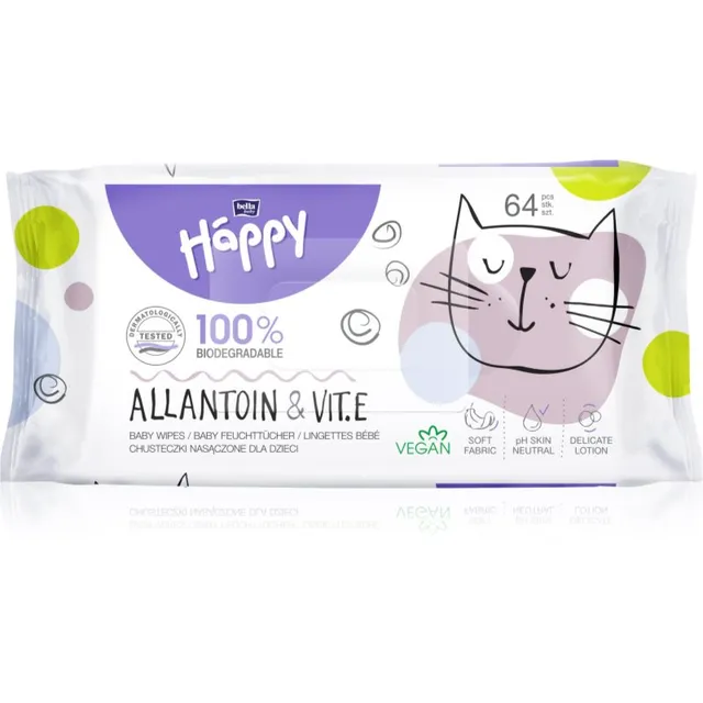 BELLA Baby Happy Allantoin & Vit. E Niisked salvrätikud 64 tk