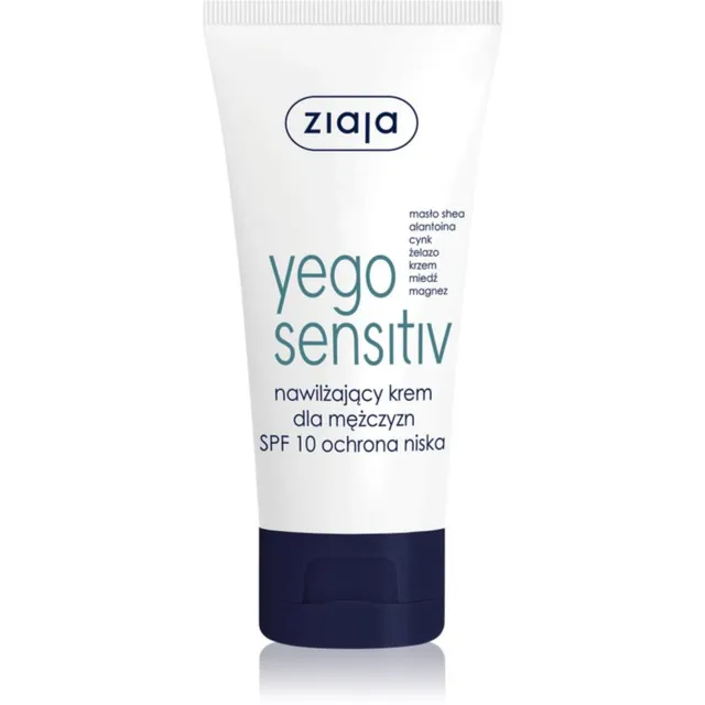 Ziaja Yego Sensitiv Rahustav ja niisutav kreem meestele SPF 10 50 ml