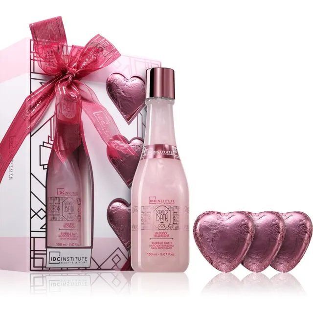 IDC Institute Scented Bath Rose Bubble Bath Set Kinkekomplekt naistele