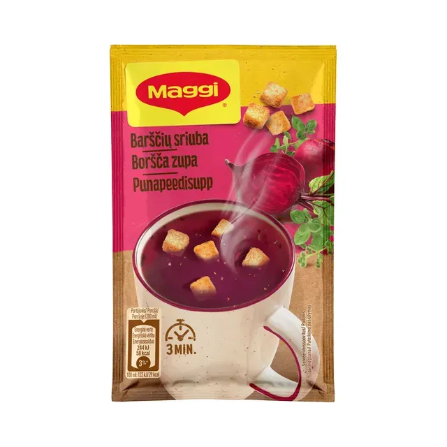 Punapeedi kiirsupp saiakuubikutega, MAGGI, 16g