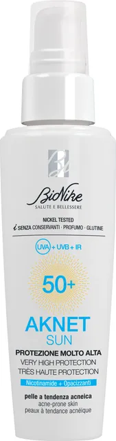 BIONIKE SUN AKNET PÄIKESEKAITSEFLUID SPF50+ 50ML