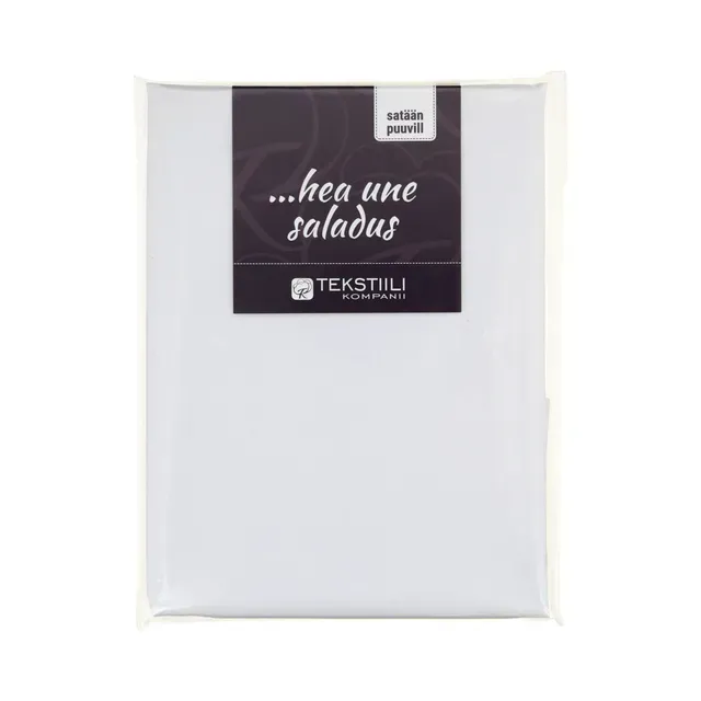 Padjapüür, 100% puuvill satään, valge, TEKSTIILIKOMPANII H.U.S, 50x60 cm