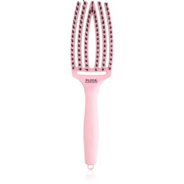 Olivia Garden Fingerbrush ThinkPink Boar & Nylon Jaipur Rose Juuksehari 1 tk