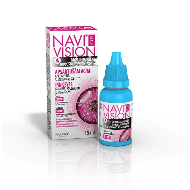 NAVI VISION PLUS PINK EYES SILMATILGAD 15ML