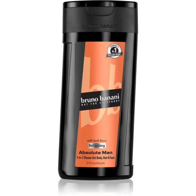 Bruno Banani Absolute Man Värskendav dušigeel kolm-ühes meestele 250 ml