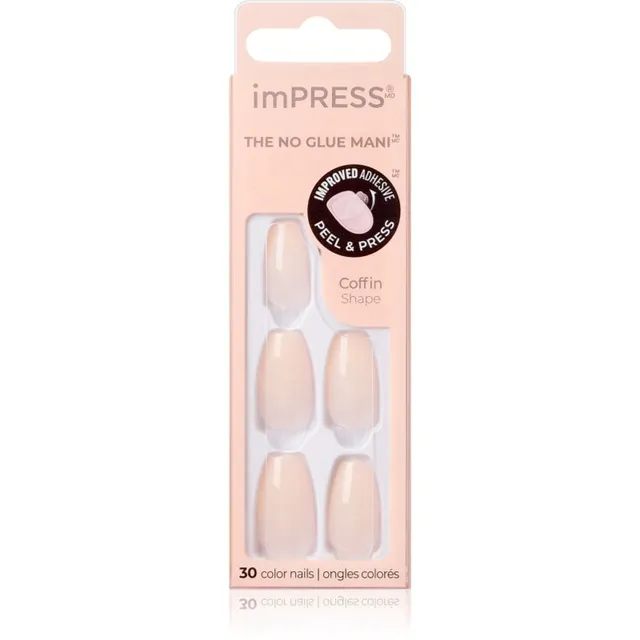KISS imPRESS The No Glue Mani Medium Kunstküüned Serendipity 30 tk
