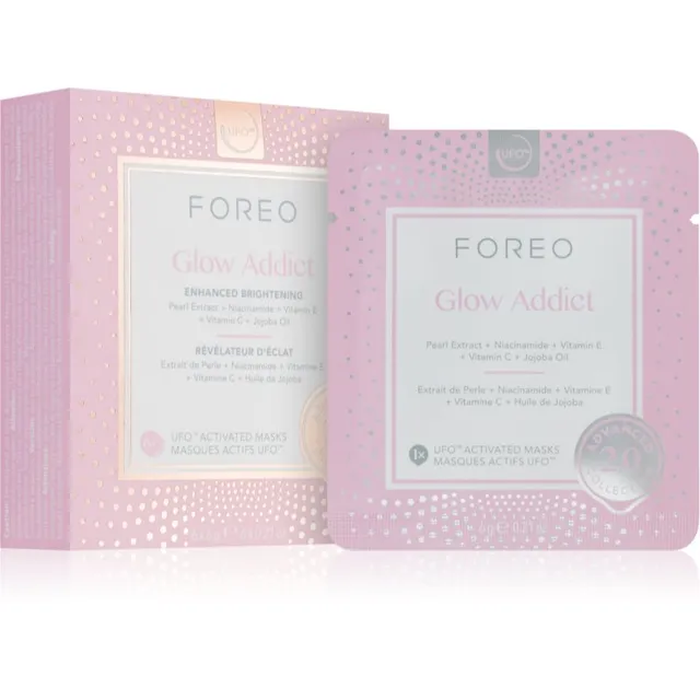 FOREO UFO™ Glow Addict Valgendav näomask 6 tk