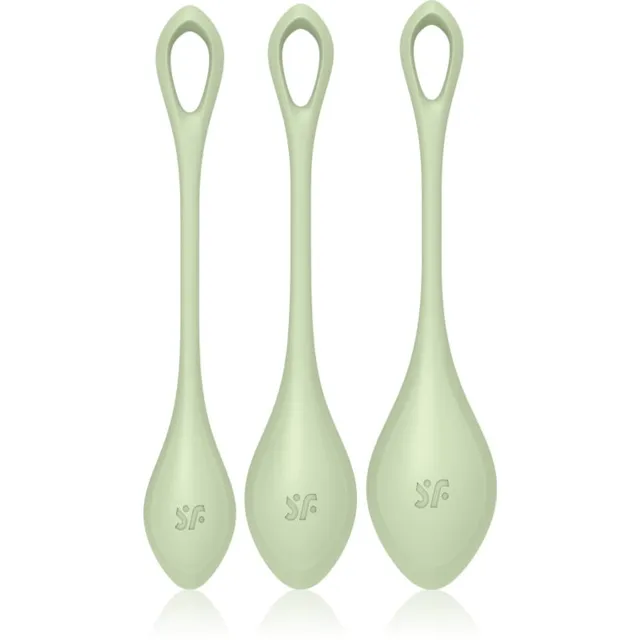 Satisfyer YONI POWER 2 TRAINING tupekuulid Green 3 tk