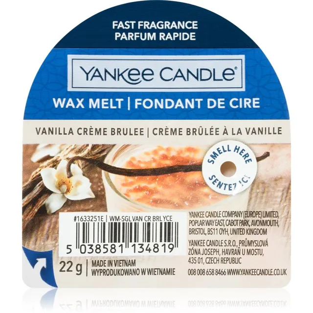 Yankee Candle Vanilla Crème Brûlée sulatusvaha 22 g