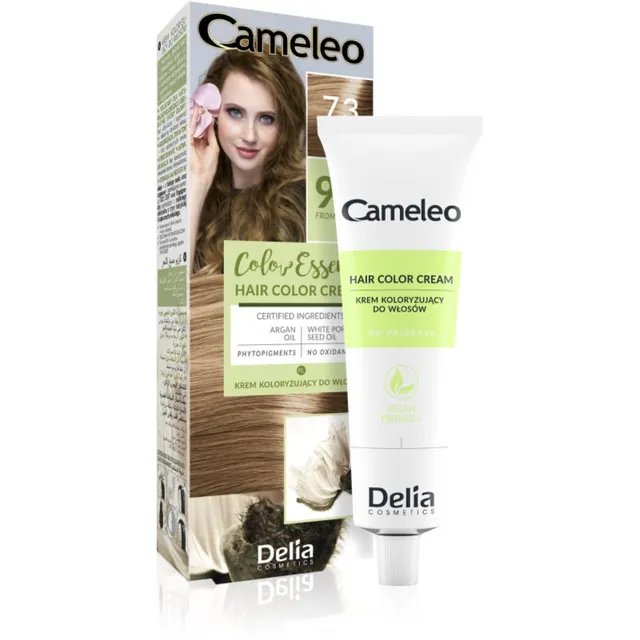 Delia Cosmetics Cameleo Color Essence Juuksevärv tuubis varjund 7.3 Hazelnut 75 g
