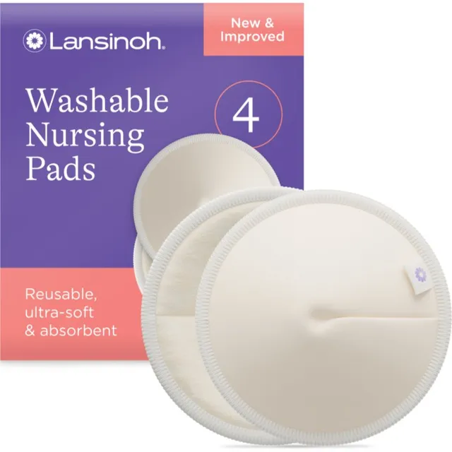 Lansinoh Breastfeeding Washable Nursing Pads riidest rinnapadjad 4 tk