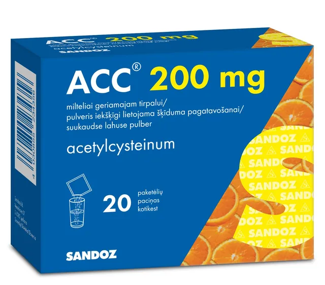 ACC 200 MG SUUKAUDNE LAHUSE PULBER 200MG 1ANNUST N20