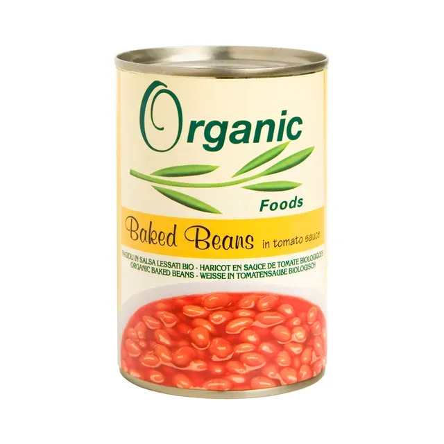 Hautatud oad tomatikastmes, ORGANIC FOODS, 400 g