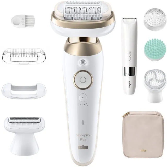 Braun Silk-épil 9 Flex SkinSpa 9-481 3D täielikult painduva peaga epilaator märjaks ja kuivaks raseerimiseks 1 tk