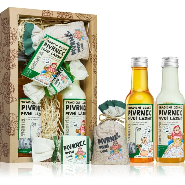Bohemia Gifts Beer Kinkekomplekt vanni jaoks meestele