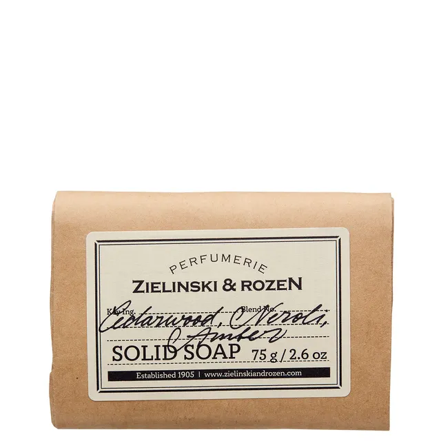 ZIELINSKI & ROZEN Cedarwood, Neroli, Amber Solid Soap 75g