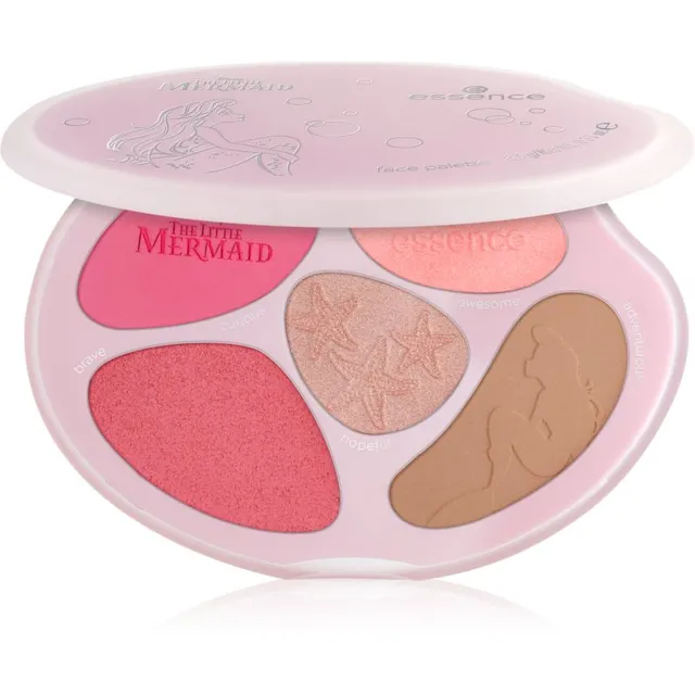 essence Disney The Little Mermaid Näopalett varjund 01 The World Is My Oyster! 8.9 g