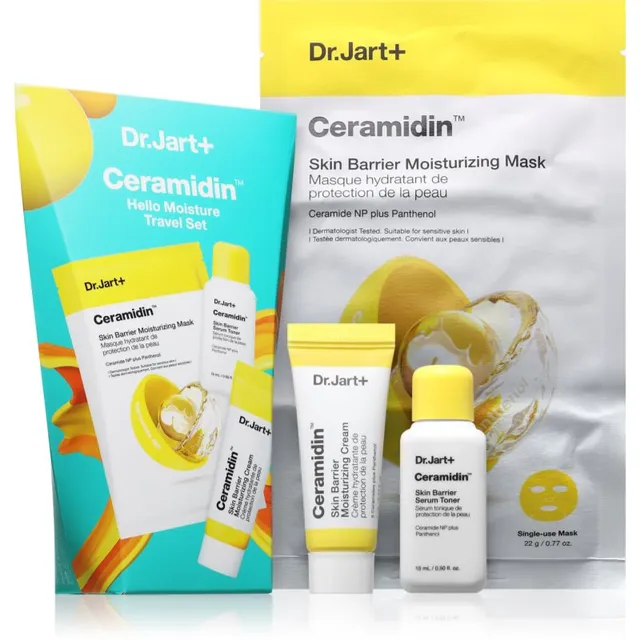 Dr. Jart+ Ceramidin™ Hello Moisture Travel Set Reisikomplekt nahabarjääri taastamiseks