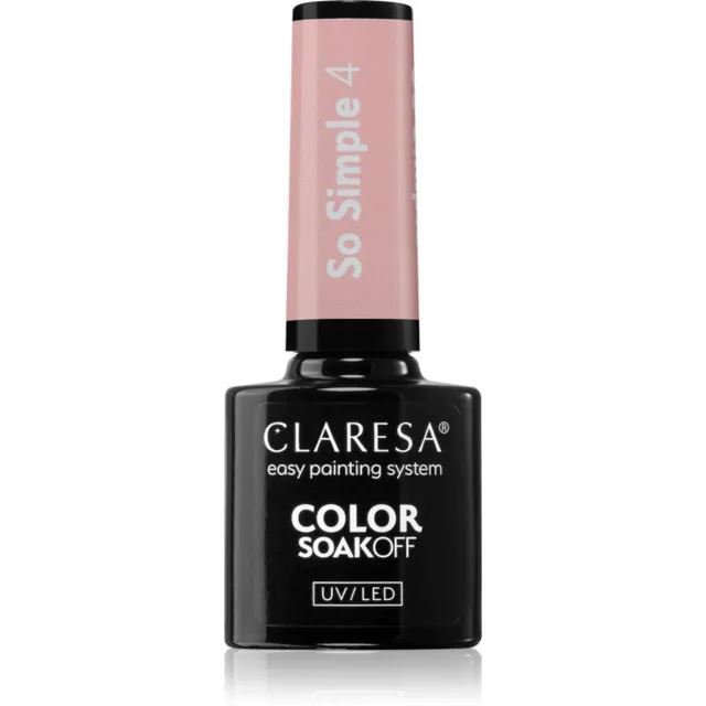 Claresa SoakOff UV/LED Color So Simple Geelküünelakk varjund 4 5 g