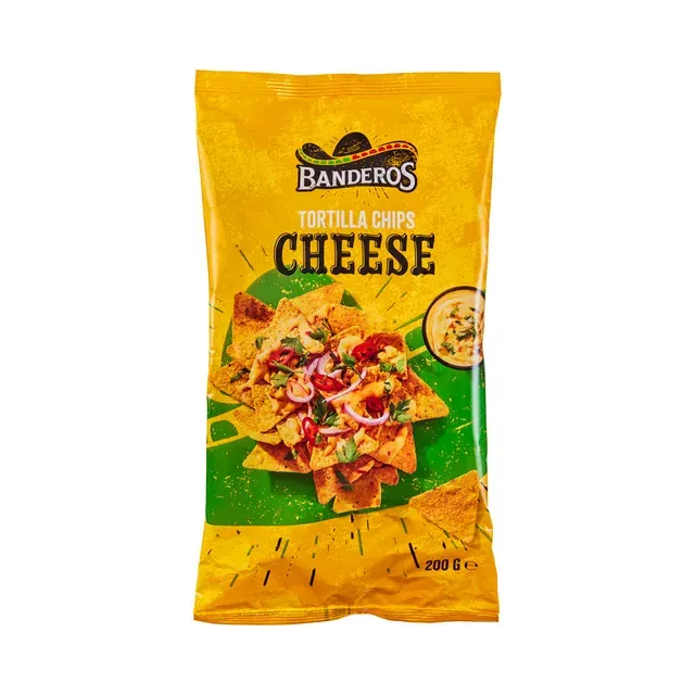 Tortillakrõpsud juustuga, BANDEROS, 200 g