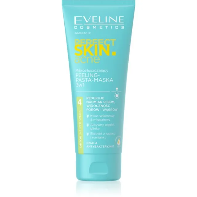 Eveline Cosmetics Perfect Skin .acne Kooriv mask kolm-ühes 75 ml