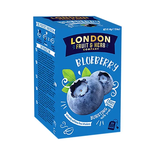 Puuviljatee Mustikas niidiga kotis 20pk, LONDON FRUIT & HERB, 40 g