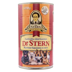 Dr.Stern konserv koertele lambaliha tükid kastmes 1,25kg