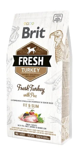 Brit Fresh Fit & Slim koera kuivtoit, kalkun/hernes, 2,5 kg