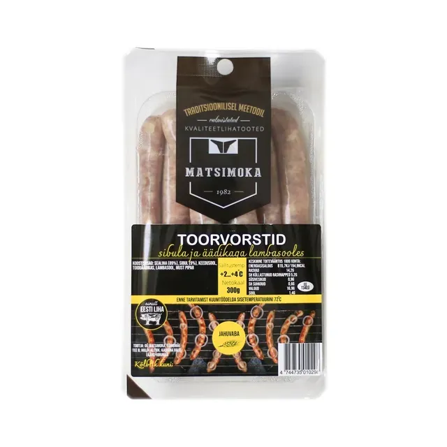 Toorvorstid sibula ja äädikaga  E-vaba, MATSIMOKA, 300 g