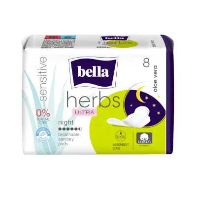 Hügieenisidemed Bella Herbs Ultra Night 8tk
