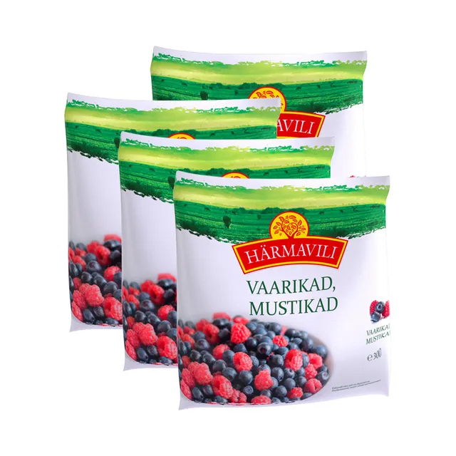 HULGI Vaarikad, mustikad 4tk, HÄRMAVILI, 4 X 300 g