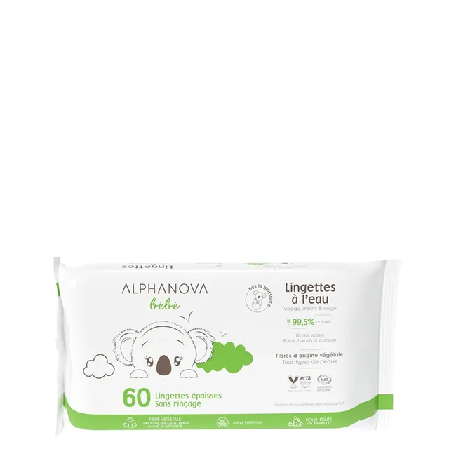 ALPHANOVA Bebe Water Wipes 60pcs
