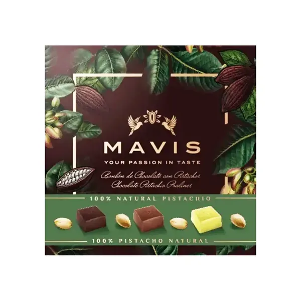 Šokolaadikommide komplekt pistaatsiapähklitega MAVIS PISTACHIO