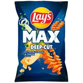 LAY'S MaXx Juustu-ja sibulamaitselised kartulikrõpsud 0,12kg