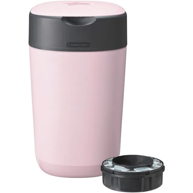 Tommee Tippee Twist & Click Pink jäätmenõu mähkmete jaoks + kassett nõu jaoks 1 tk