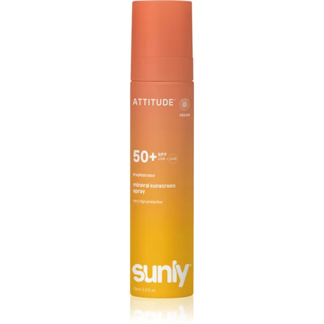 Attitude Sunly Tropical Coco Pihustatav mineraalne pruunistaja SPF 50+ 75 ml