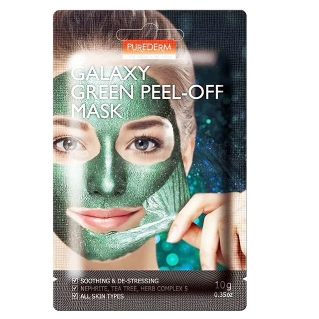 PUREDERM Galaxy Green Peel-Off Mask 10g