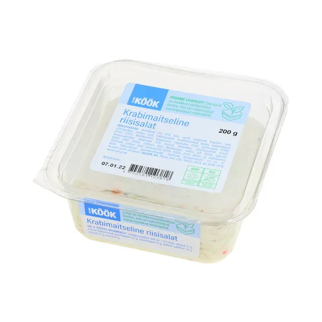 Krabimaitseline riisisalat, SELVERI KÖÖK, 200 g