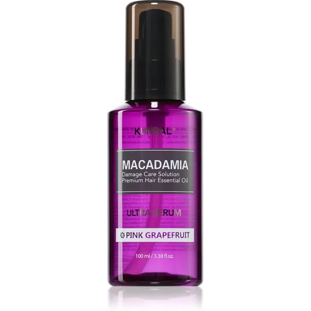 KUNDAL Macadamia Ultra Serum Pink Grapefruit Taastav õliseerum kahjustatud juustele 100 ml