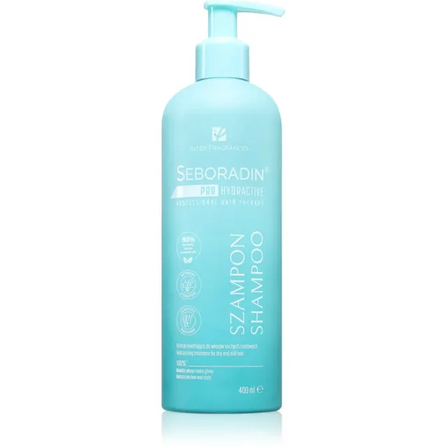Seboradin PRO HYDRACTIVE Intensive Hydration Niisutav šampoon kuivadele juustele 400 ml