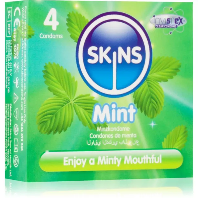 Skins Mint kondoomid 4 tk